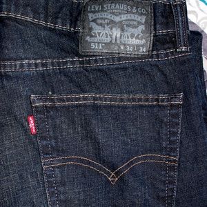 Levi's 511 Slim Fit 34W x 34L Dark Denim